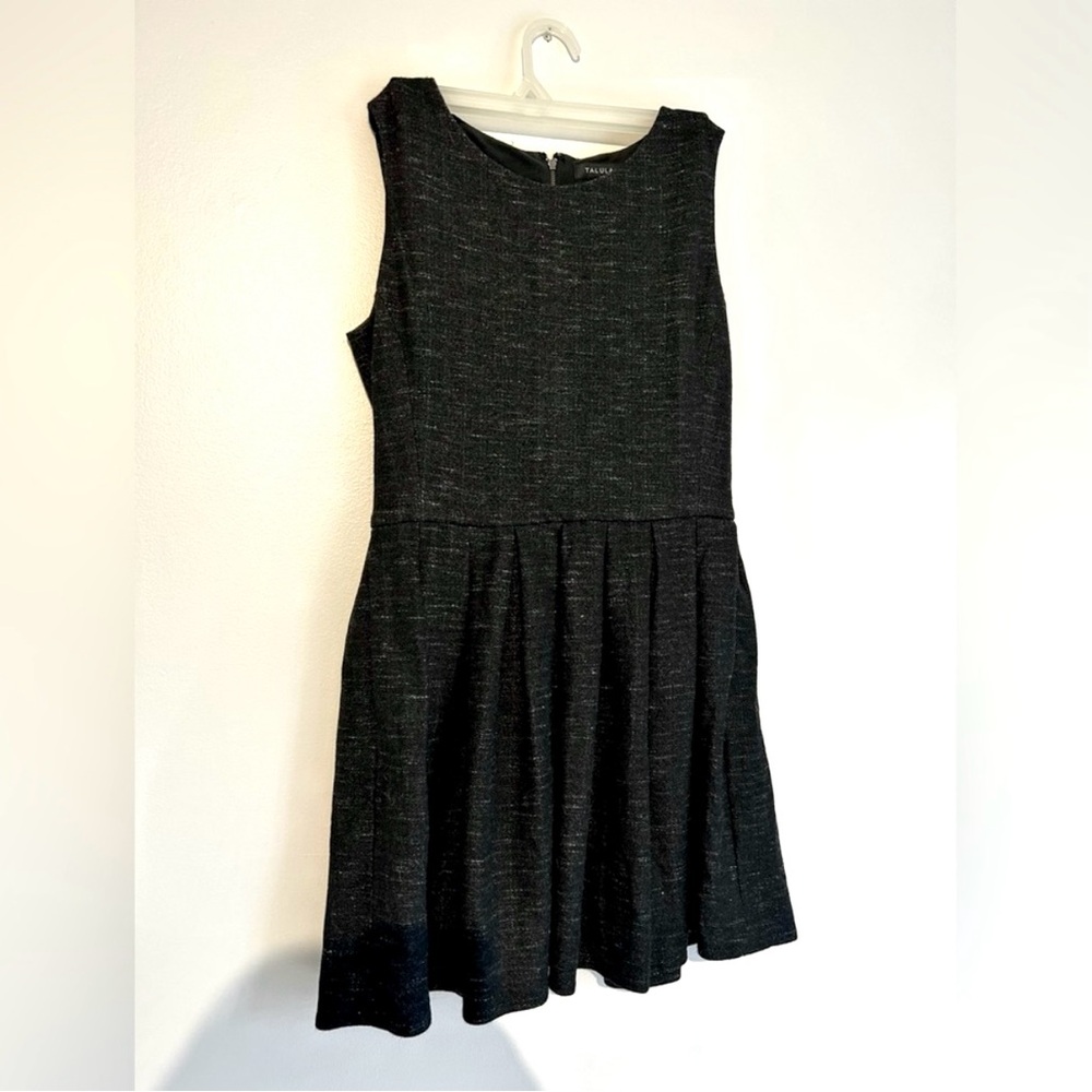Aritzia Talula Heather Grey Skater Mini Dress - Size 8